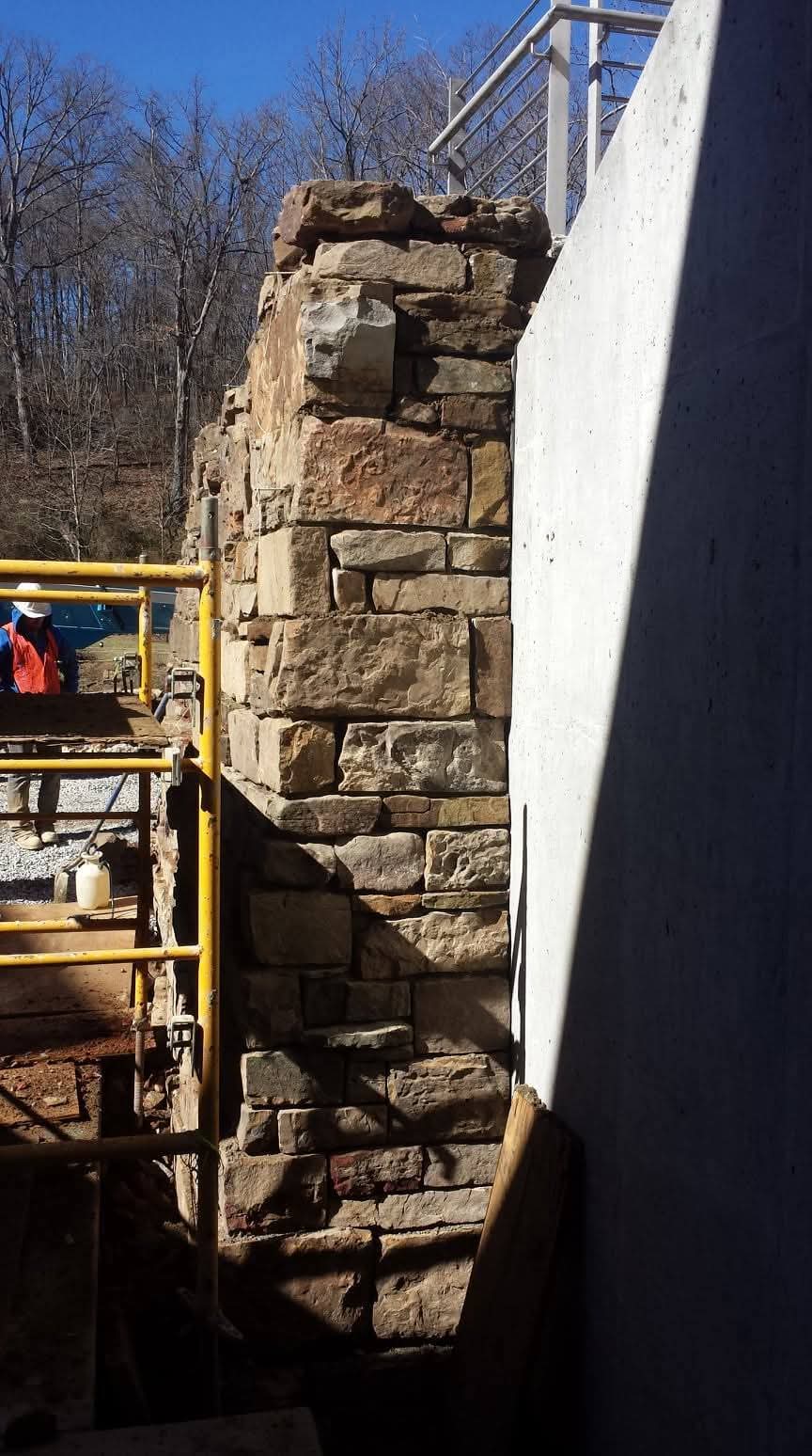 Concrete and rock project