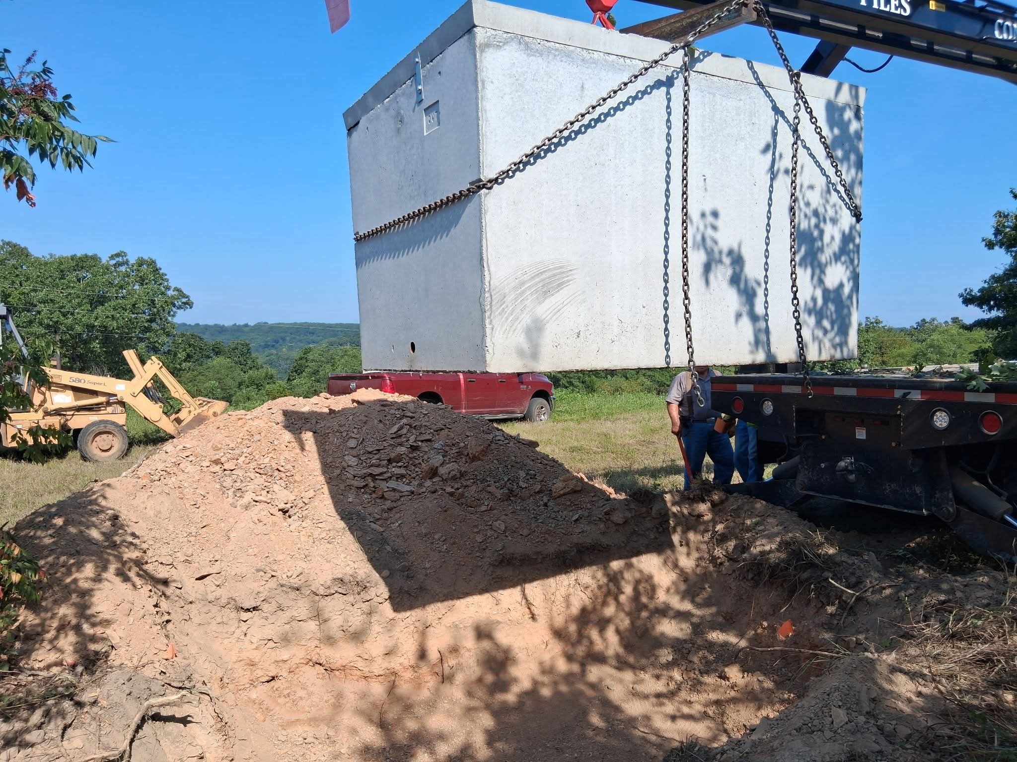 Stone retaining wall project